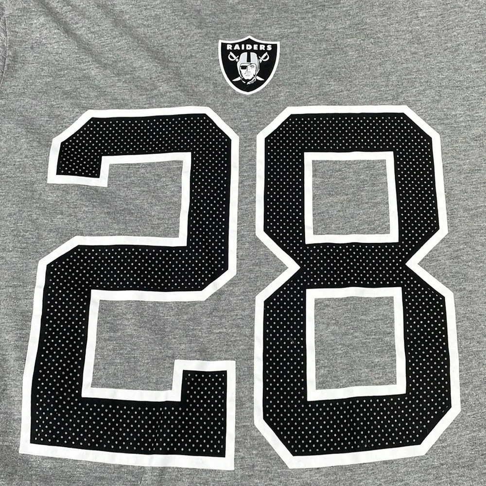 Men’s The Nike Tee Raiders Josh Jacobs #28 Short Sleeve Shirt XL